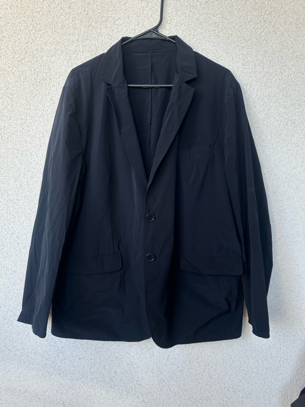 Aspesi Paperino Nylon Stretch Blazer XXXL Navy — Excellent Condition